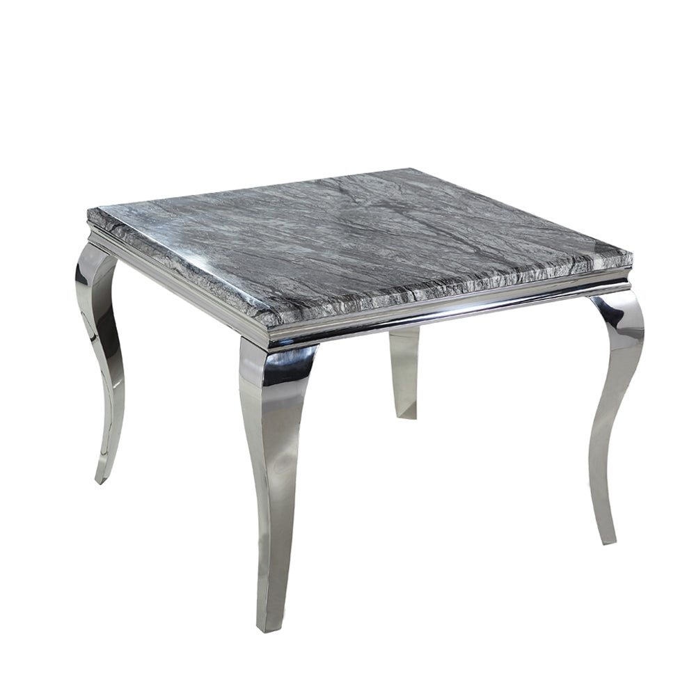 Louis Dining Table in Chrome