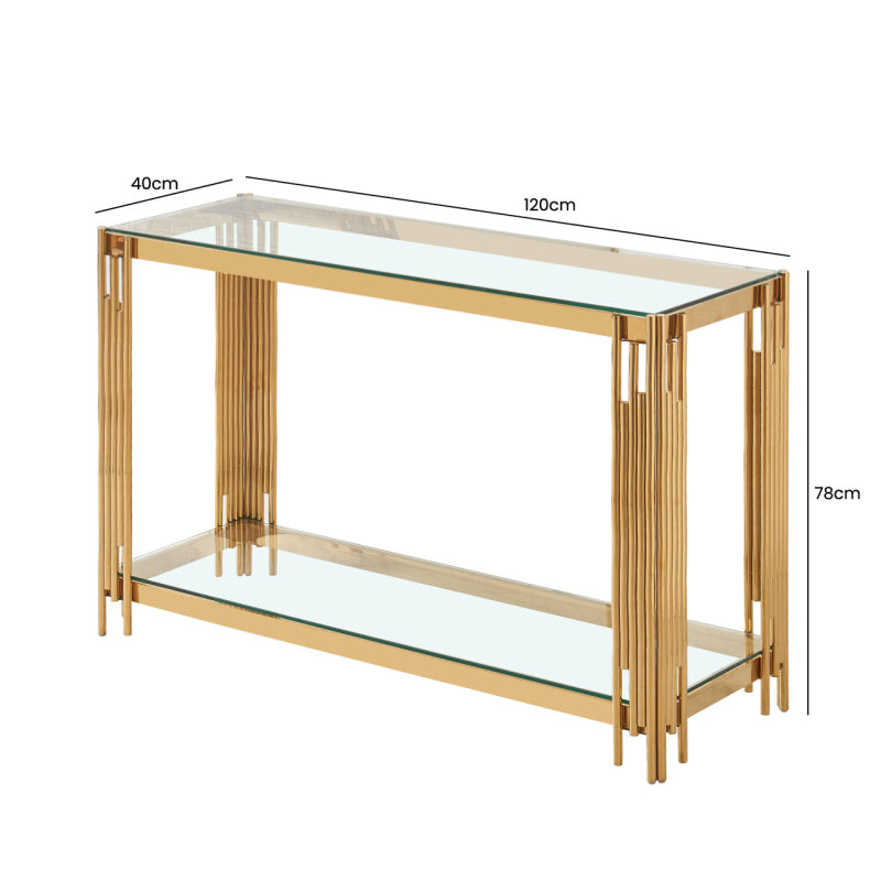 Cohen Gold Console Table