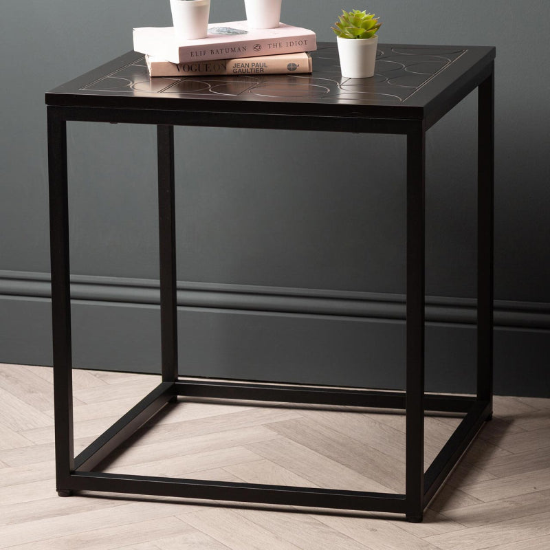 Solenn Black End Table